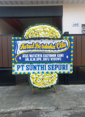 Papan Bunga Duka di 30 Ilir